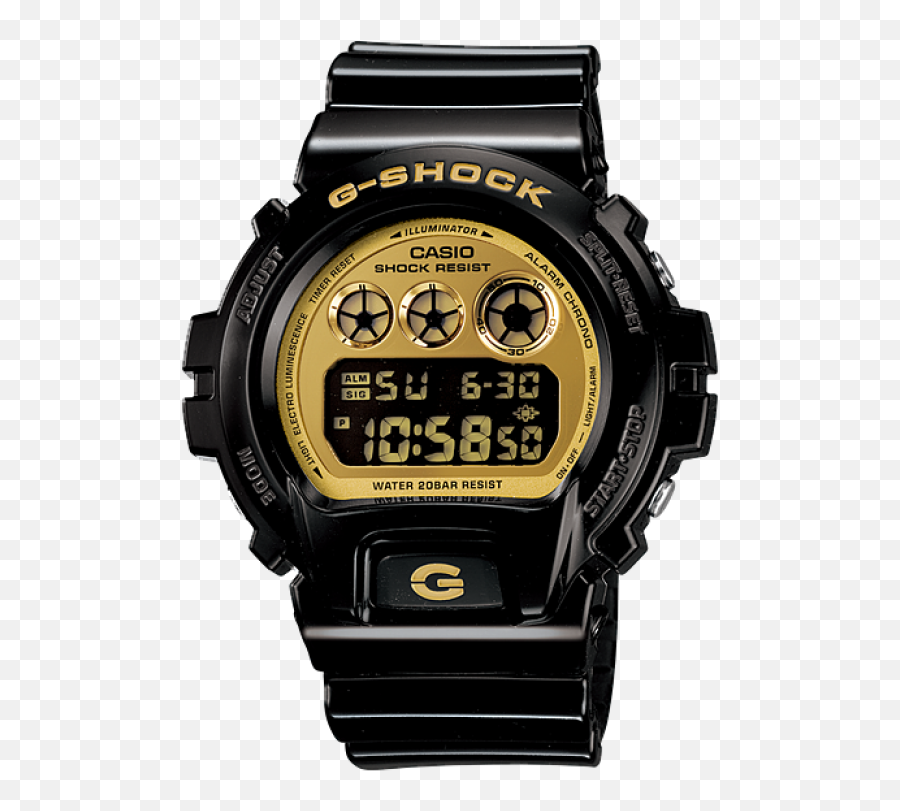 Casio G - Shock Dw6900cb1 Gold U0026 Black G Shock Dw 6900 1ds Png,G Png