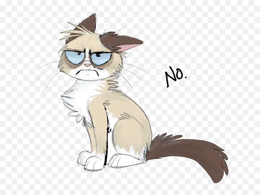 Grumpy Cat Head Png Tard - Grumpy Cat Anime,Cat Head Png