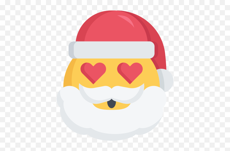 Christmas Emoji Love Santa Icon - Free Love Christmas Emojis Png,Love Emoji Png