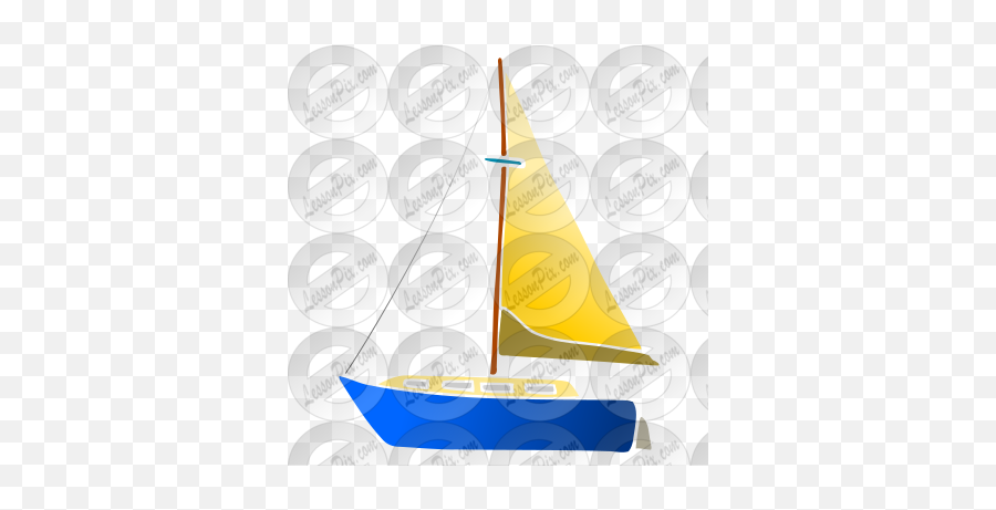 Sailboat Stencil For Classroom Therapy Use - Great Sail Png,Sailboat Png