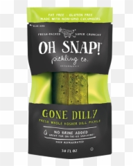Individually Wrapped Pickles Oh Snap - Pickles In A Bag Png,Pickle Png