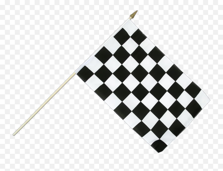 Checkered Hand Waving Flag 12x18 - Winning Flag Full Size Flags Png Road,Waving Flag Png