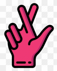 Crossed Fingers Icon - Sign Png,Fingers Crossed Png
