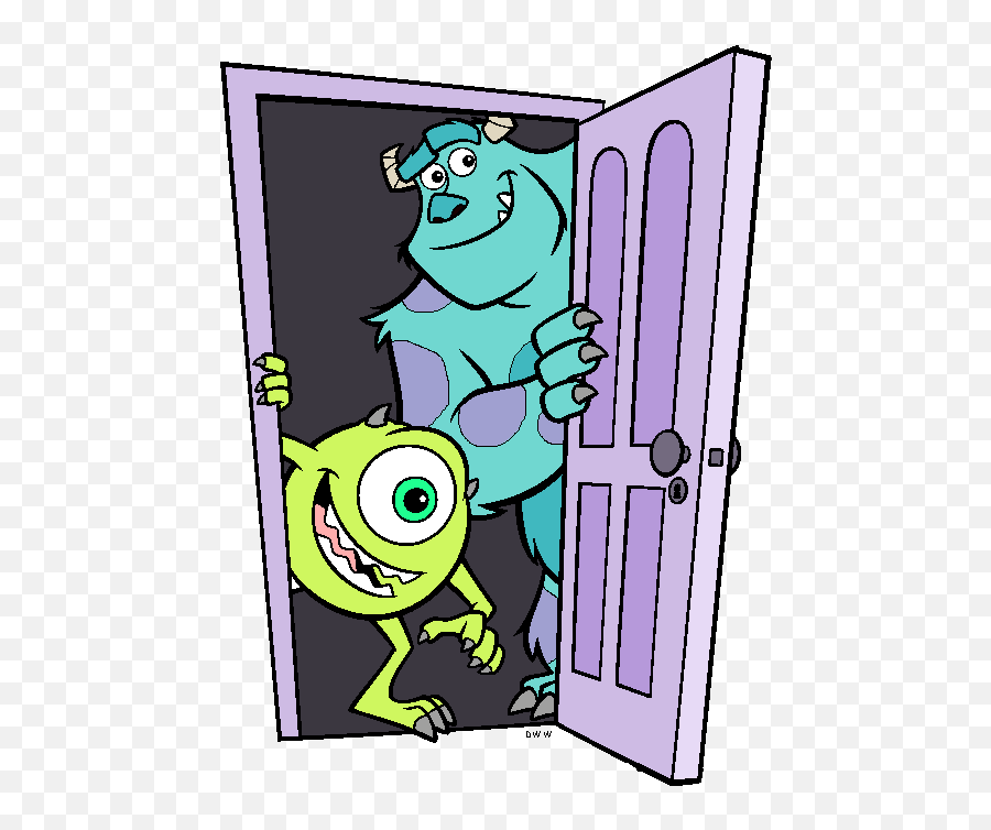 Door Clipart Monsters Inc - Monsters Inc Mike And Sully Art Png,Monsters Inc Transparent