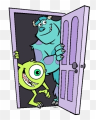Door Clipart Monsters Inc - Mike And Sully Art png