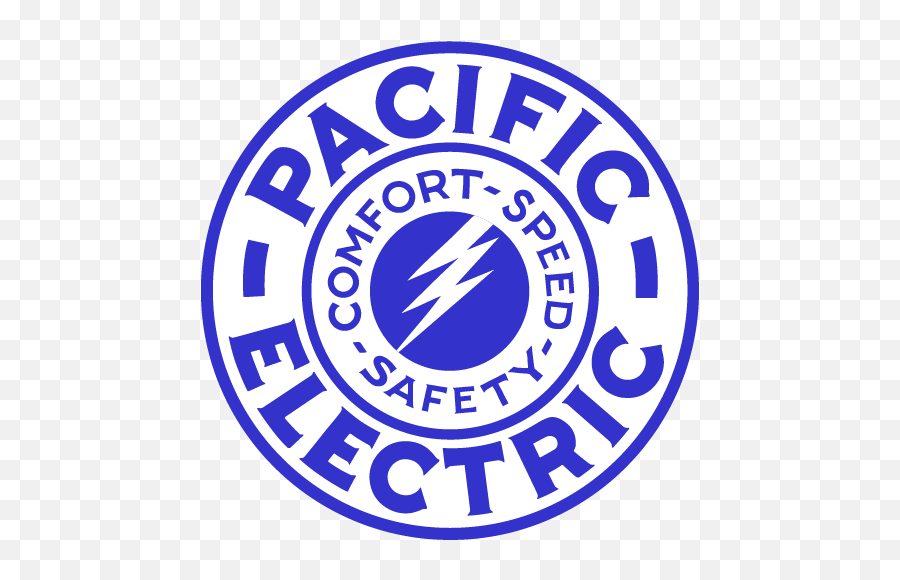 Pacific Electric Logo Blue - Le Pas Dans Le Vide Png,Rr Logo