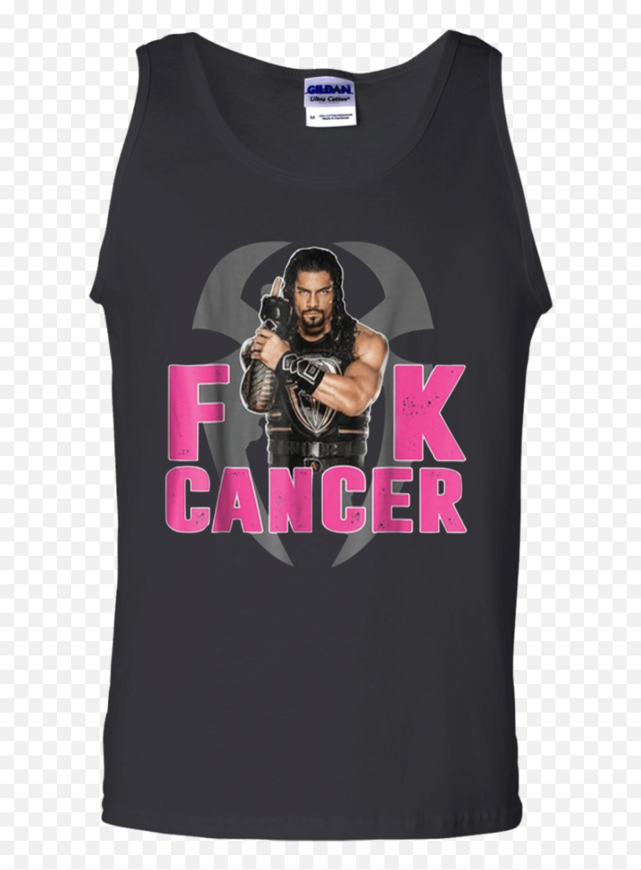 Funkyteestore Fuck Cancer Roman Reigns - Active Tank Png,Roman Reigns Png