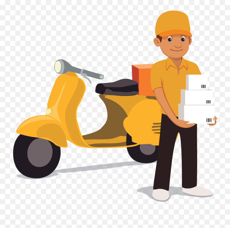 Download Delivery Man With Motorcycle Png Image No - Delivery Png,Motorcycle Png