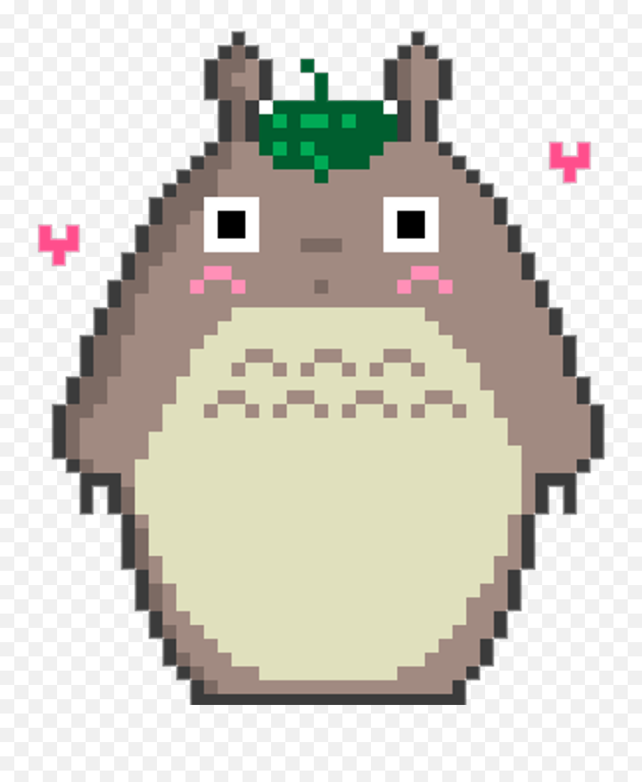 Totoro Pixel Girl Studioghibli Kawaii Kawai Tumblr Clipart - Pixel Art Studio Ghibli Png,Studio Ghibli Png