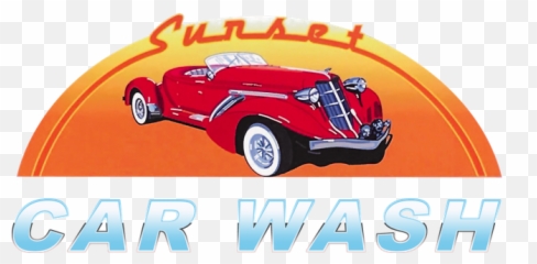 Sunset Car Wash Automatic U0026 Self Serve - Antique Car Png,Car Wash Logo Png