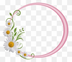 Floral Round Frame Png File - Flower Photo