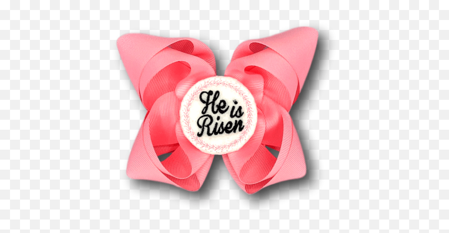 Pink Double With He Is Risen - Bow Png,He Is Risen Png