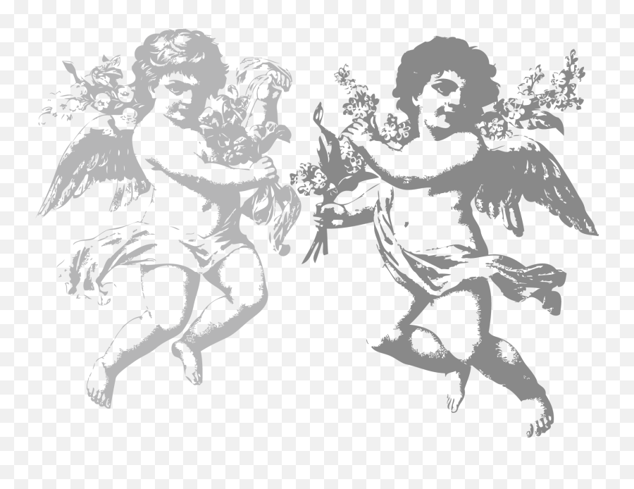 Download Angel Wings Vector Png - Vintage Angels Cliparts Hd Angel Logo Vector Png,Wings Vector Png