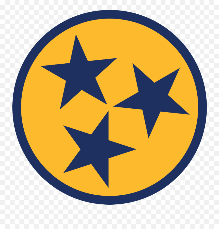Yellow Tri - Tennessee Tri Star Png,3 Stars Png