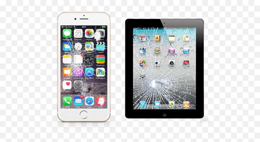 Iphone U0026 Ipad Screen Repair Service Viphone Kings - Iphone 6splus Broken Screen Png,Cracked Glass Transparent Png