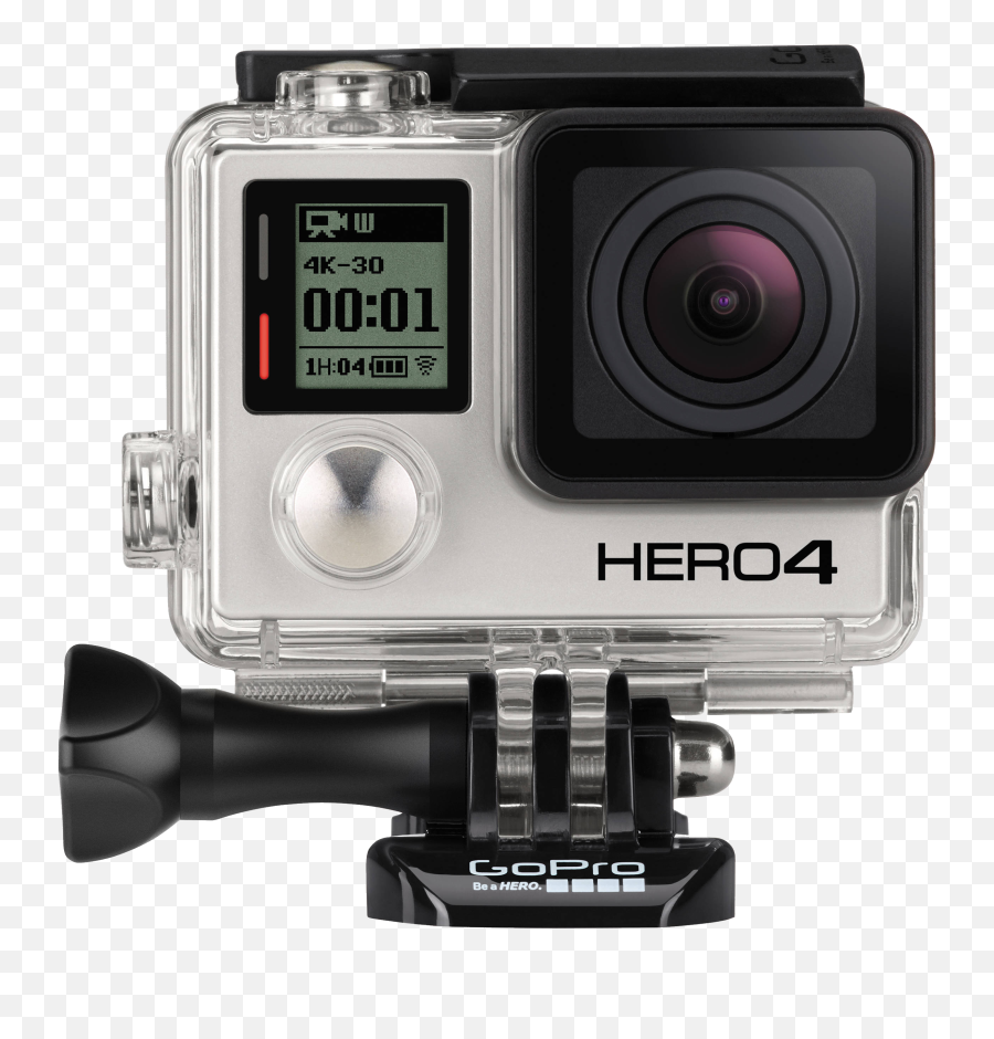 Go Pro Hero 4 Video Camera Transparent - Gopro 4 Black Edition Png,Number 4 Transparent Background