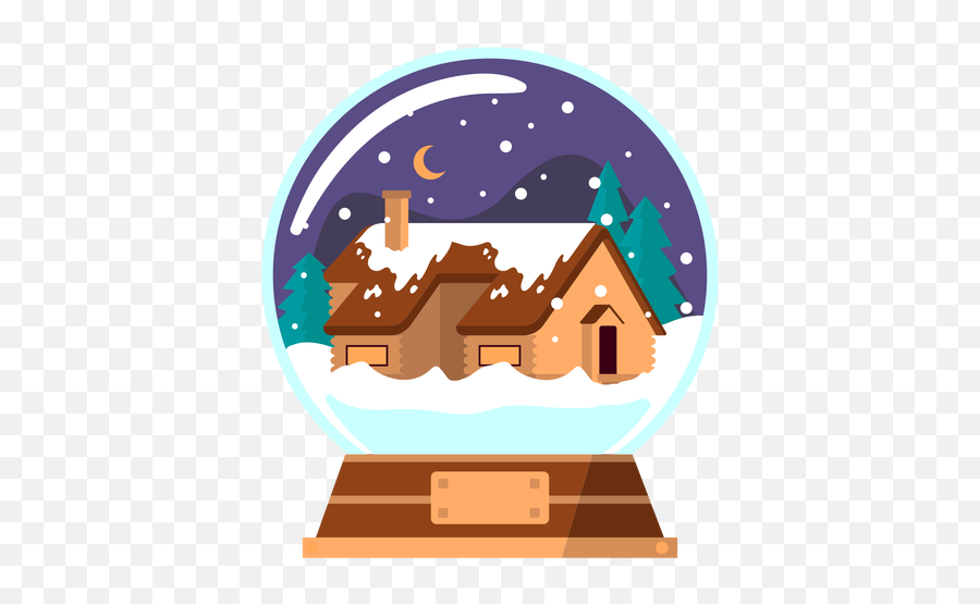 Winter House Snow Globe - Transparent Png U0026 Svg Vector File Esfera De Nnieve Png,Snowglobe Png