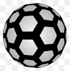 Download Hd Big Image - Sphere Hex Pattern Png Transparent Soccer Ball Only Hexagons
