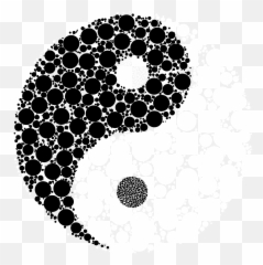 Yin Yang Symbol Made With Circles Transparent Png - StickPNG Tattoo Abstract