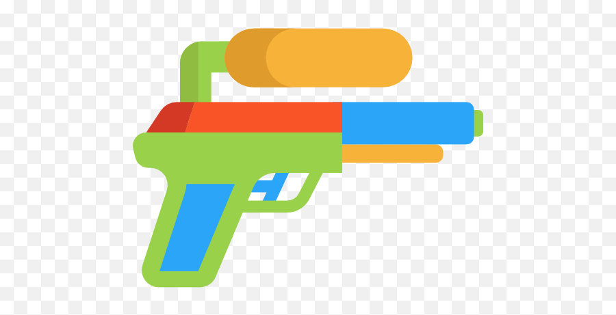 Summer Childhood Vacations Water Gun - Water Gun Icon Png,Squirt Gun Png
