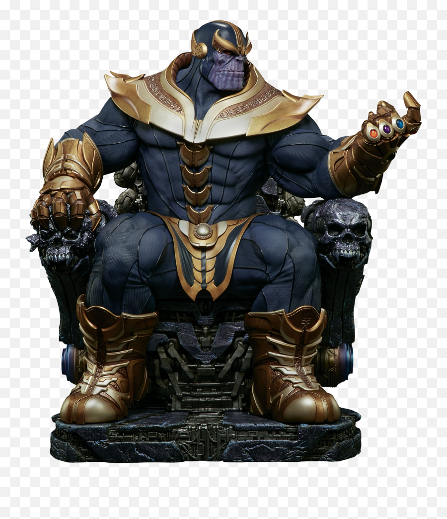 Marvels Thanos - Thanos On Throne Maquette Png,Thanos Helmet Png