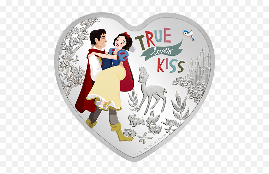 1 Oz Pure Silver Heart - Shaped Coin Disney Love 2020 Coin Heart Shaped Silver Png,Silver Heart Png