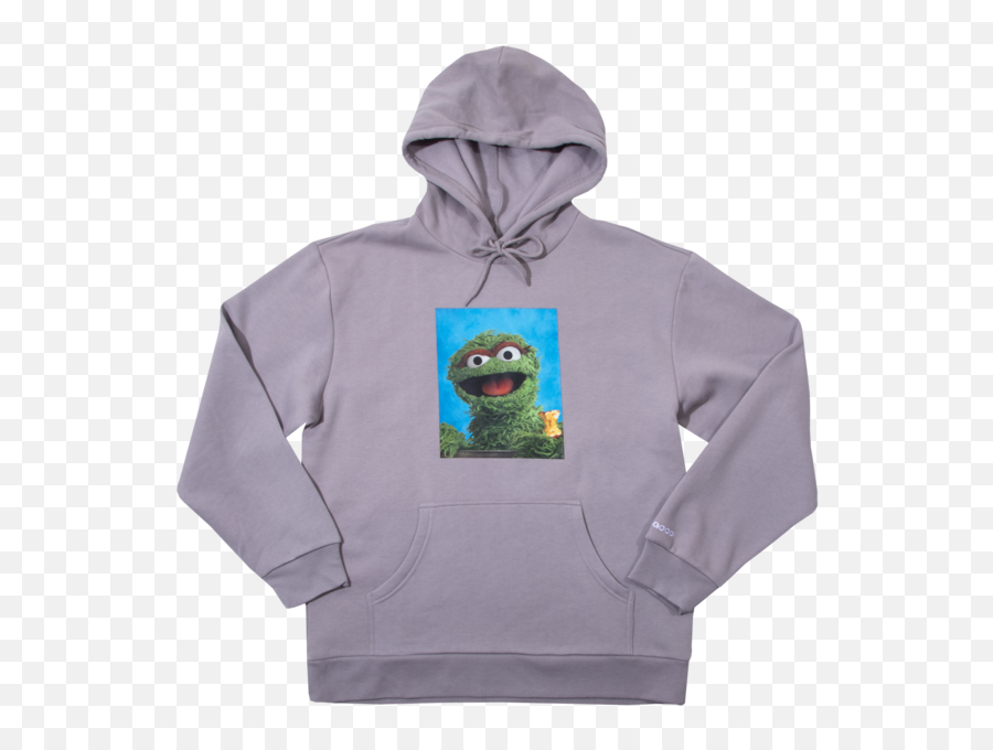 Grouch Gull Grey Hoodie - Sesame Street Png,Oscar The Grouch Transparent