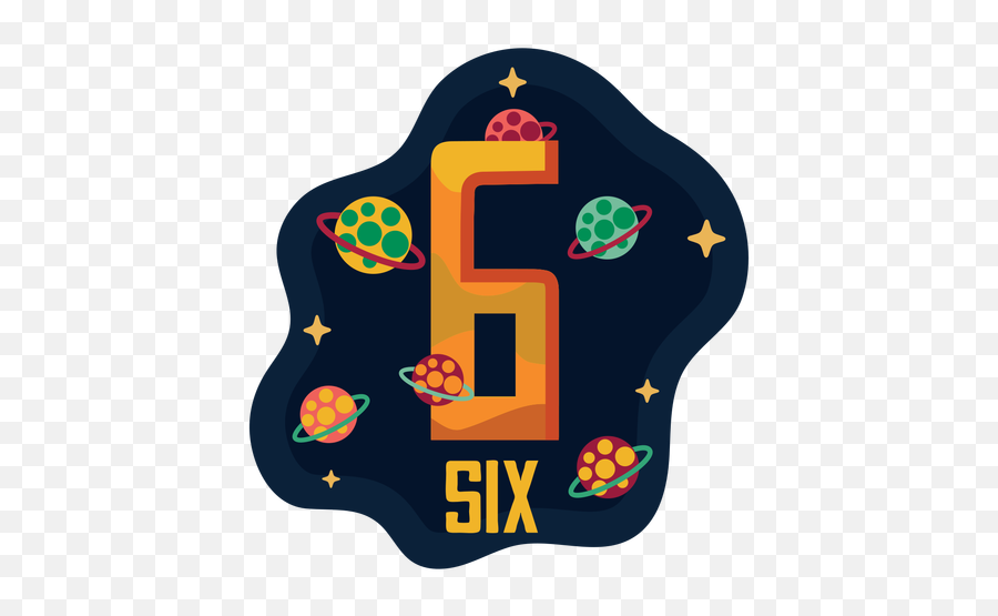 Six Planets Number - Transparent Png U0026 Svg Vector File Dot,Planets Transparent