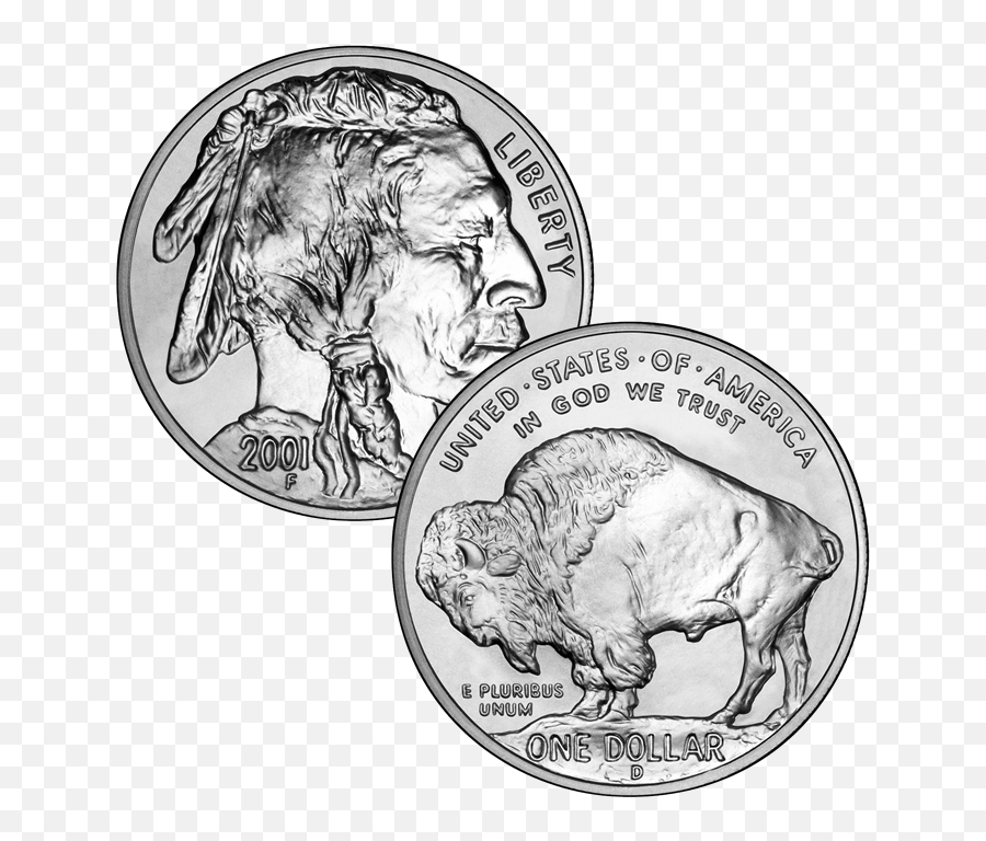 Silver Buffalo From The U - American Buffalo Silver Dollar Png,American Buffalo In Search Of A Lost Icon