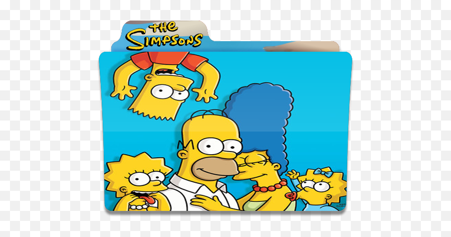 The Simpsons Folder Folders Family Free Icon Of - Simpsons Png,Family Icon Png
