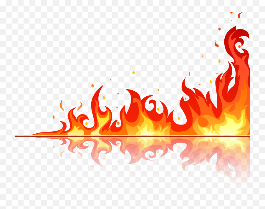 Fireball Clipart Blaze - Fire Clipart Border Transparent Png,Fire Vector Png