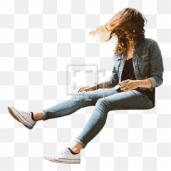 Girl Sitting In Breeze - Immediate Entourage Girls Sitting Png,Girl Sitting Png