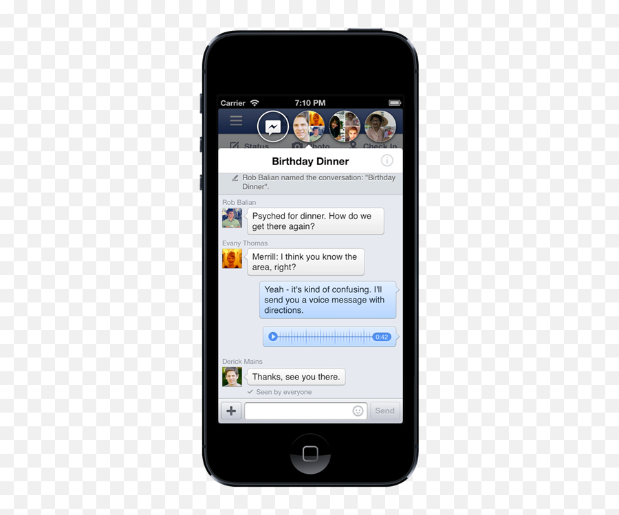 Facebook Chat Heads Coming To Iphone - Technology Applications Png,Facebook Messenger Iphone Icon