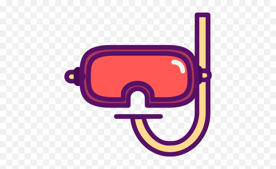 Diving Goggles Snorkel Free Icon Of - Gafas De Buceo Icono Png,Diving Icon
