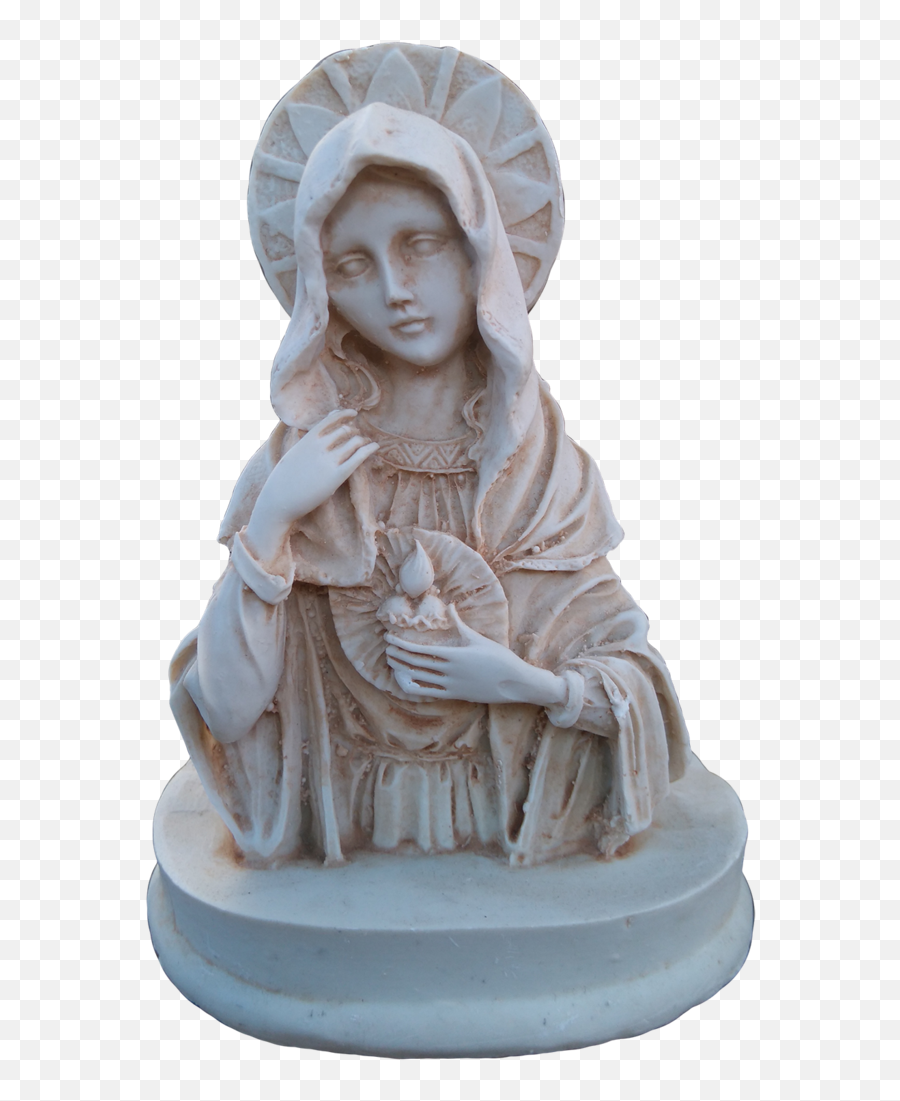 Virgin Mother Mary Bust 13cm - Virgin Mary Statue Png,Virgin Mary Png