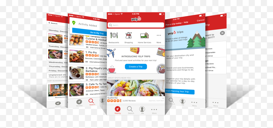 Yelp Trips - Find And Plan A Trip Itinerary Using Yelp Vertical Png,Yelp Social Media Icon