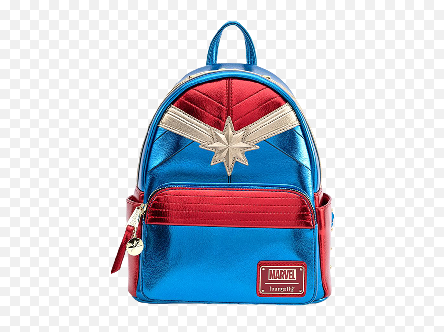 Captain Marvel Classic Mini Backpack By Loungefly - Backpack Captain Marvel Loungefly Png,Tc Icon Classic