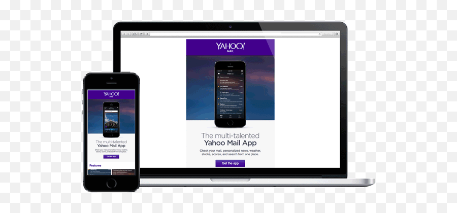 Yahoo Unified Mail App Digital Display Advertising - Technology Applications Png,Purple Yahoo Icon