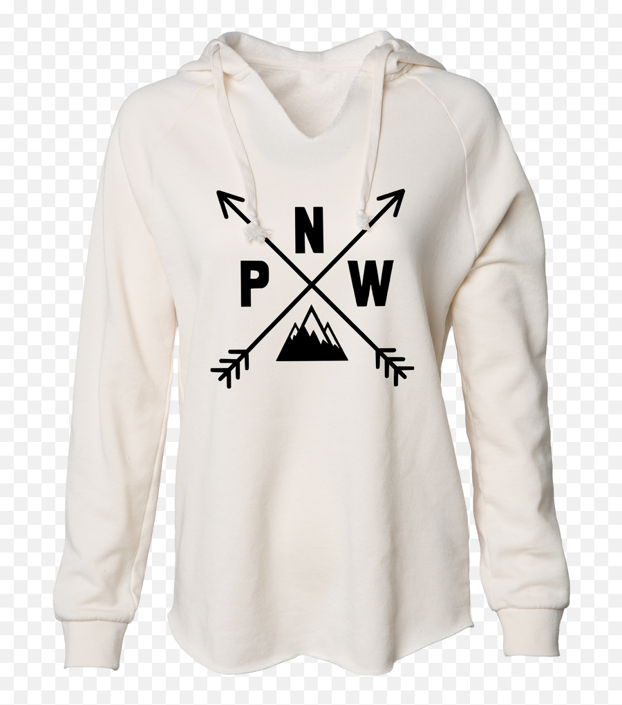 Pnw Compass Relaxed Fit Hoodie - Hoodie Png,Cowl Neck Icon Hoodie