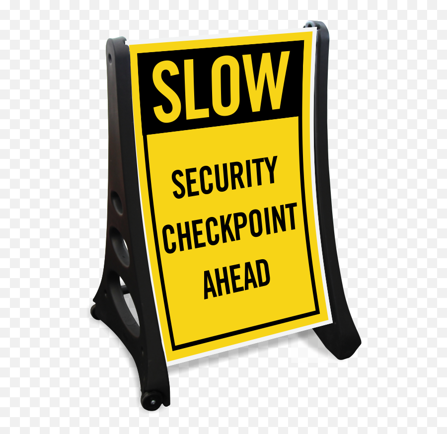 Security Checkpoint Signs - Kiss And Drop Off Clipart Full Checkpoint Clipart Black And White Png,Cheeckpoint Icon