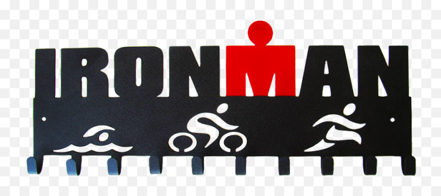 Ironman With Red M - Swim Bike Run Ironman Png,Ironman Logo