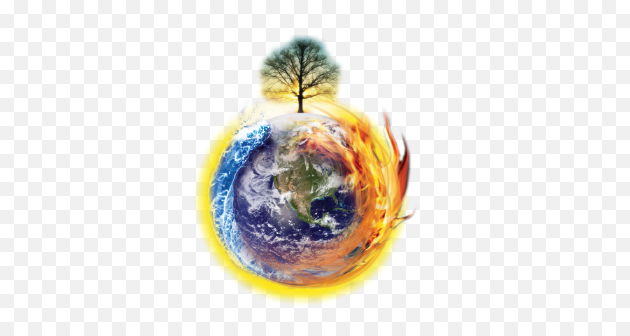 Download Global Warming Climate Earth World Png - Earth Global Warming Cartoon,Earth Transparent Background