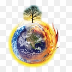 Download Global Warming Climate Earth World Png - Earth Global Warming Cartoon,Earth Transparent Background
