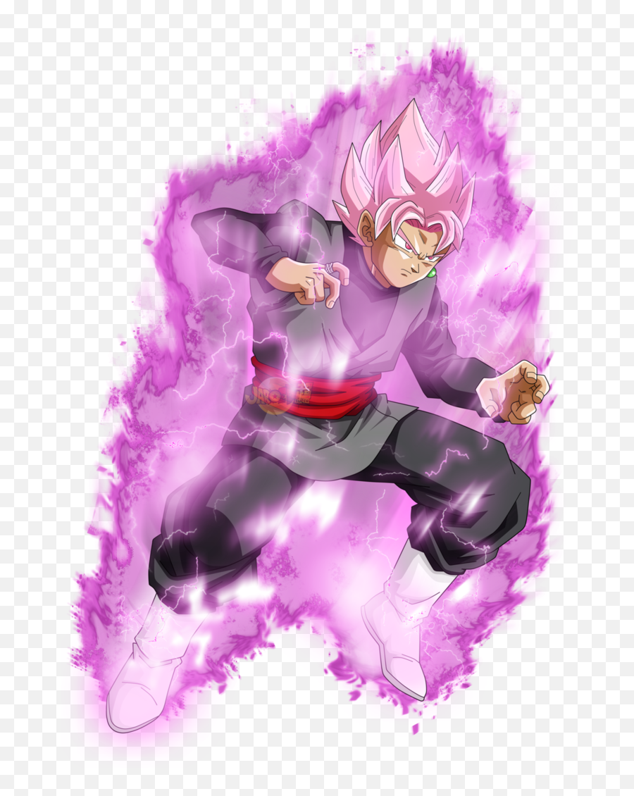 Download Hd Goku Black Ssj Pink V2 Aura Power By - Aura Black Goku Png,Ultra Instinct Aura Png