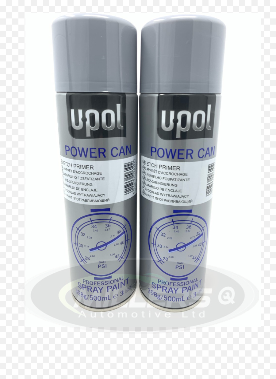 Details About 2 X U - Pol Aerosol Power Can Etch Primer Grey Professional Spray Paint 500ml Blue And White Porcelain Png,Spray Paint X Png