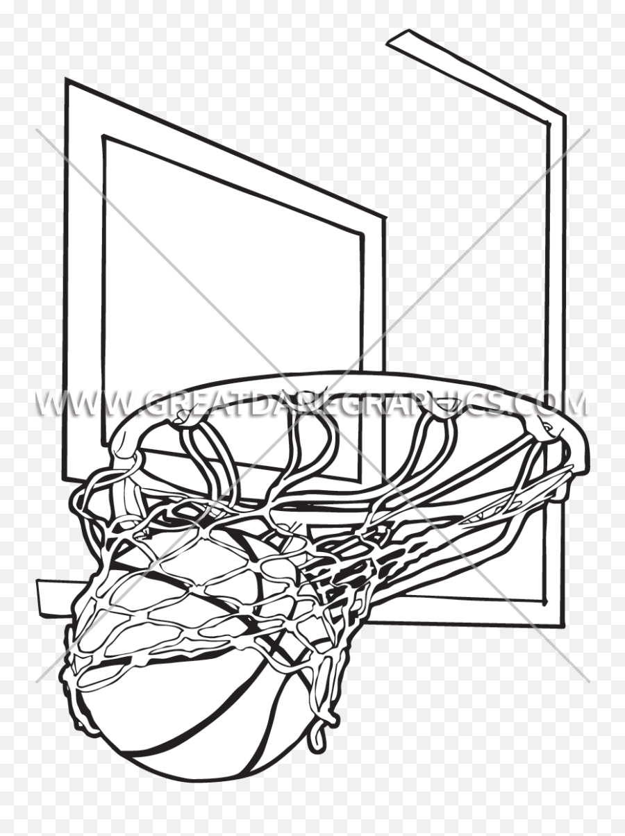 Getdrawings - Side View Basketball Hoop Drawing Png,Swish Png