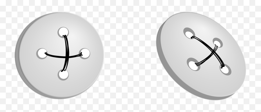 White Button Png Clipart - Black Clothes Button Png,White Button Png