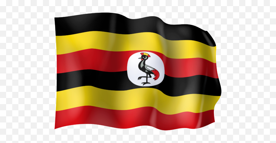 Waving Flag Of Uganda - Graphic Design Png,Waving Flag Png