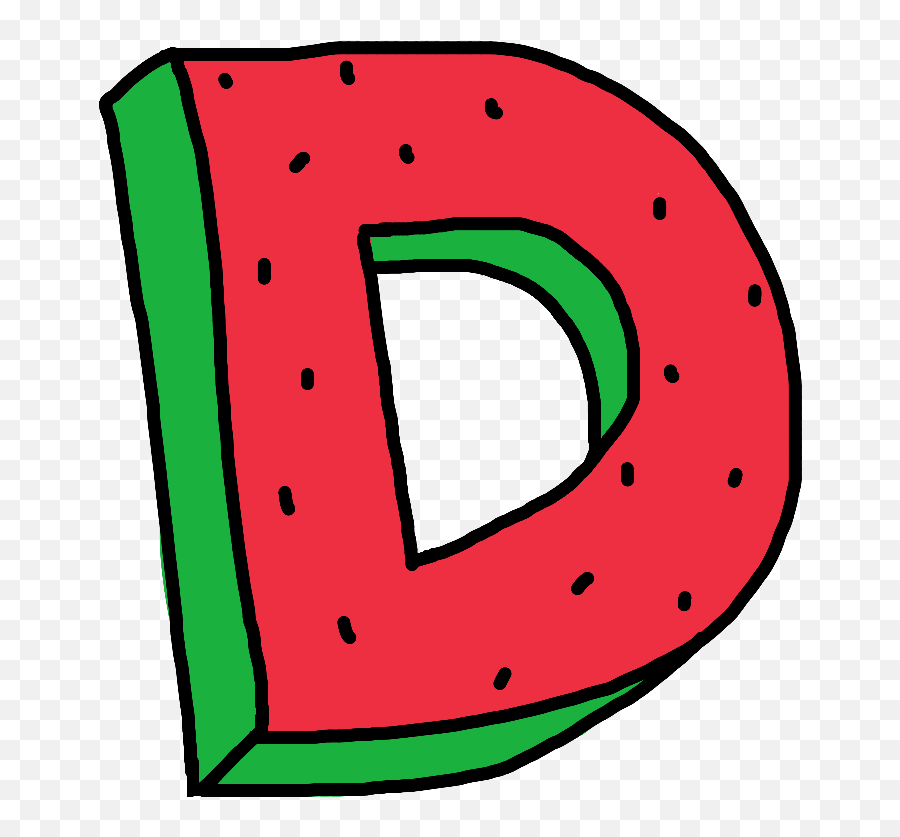 Alphabet Watermelon Zumiez Of Oddfuture Dope D Letter - Letter W Clipart Watermelon Png,Dope Png