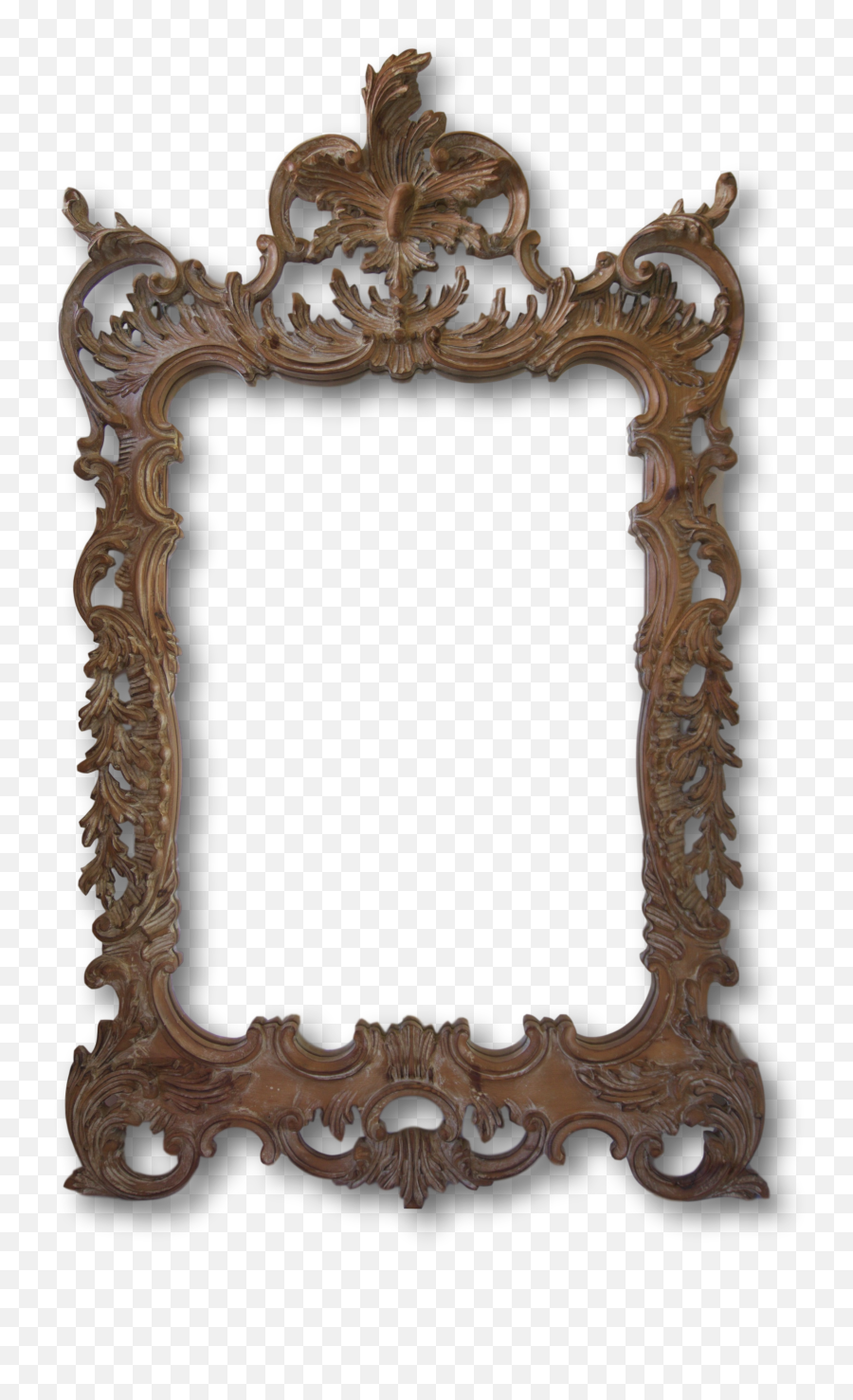 Hand Carved Wood Mirror - Antique Png,Italian Hand Png